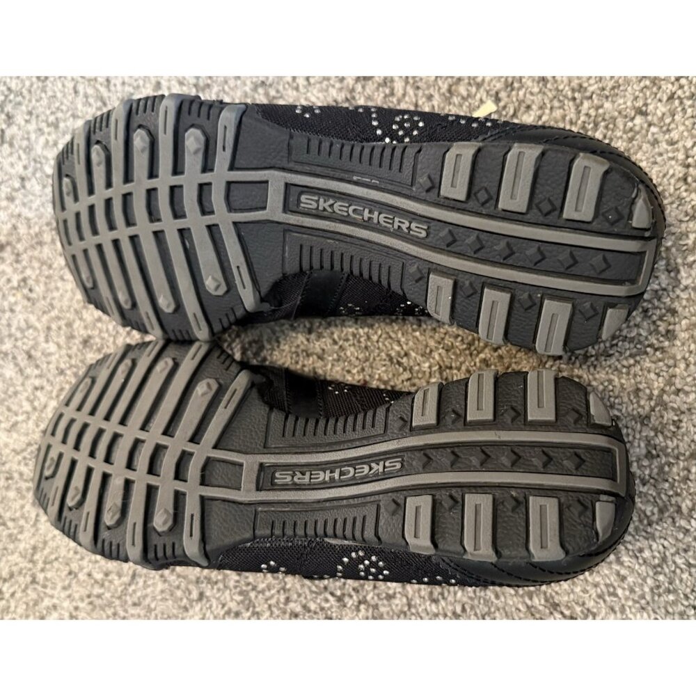 Sketchers Womens Black Rhinestone Bling Mary Janes 721406 Straps Size 6 - Picture 6 of 6